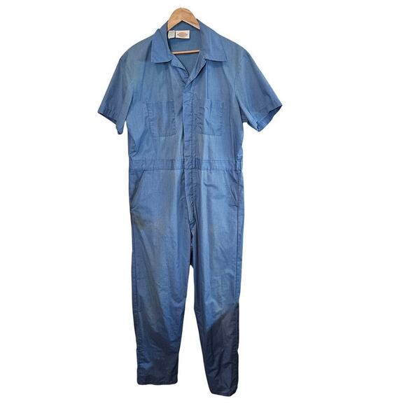 Dickies Vintage Coveralls Mens Size 44 Medium Blue 90s Utility Streetwear Grunge - Picture 1 of 14
